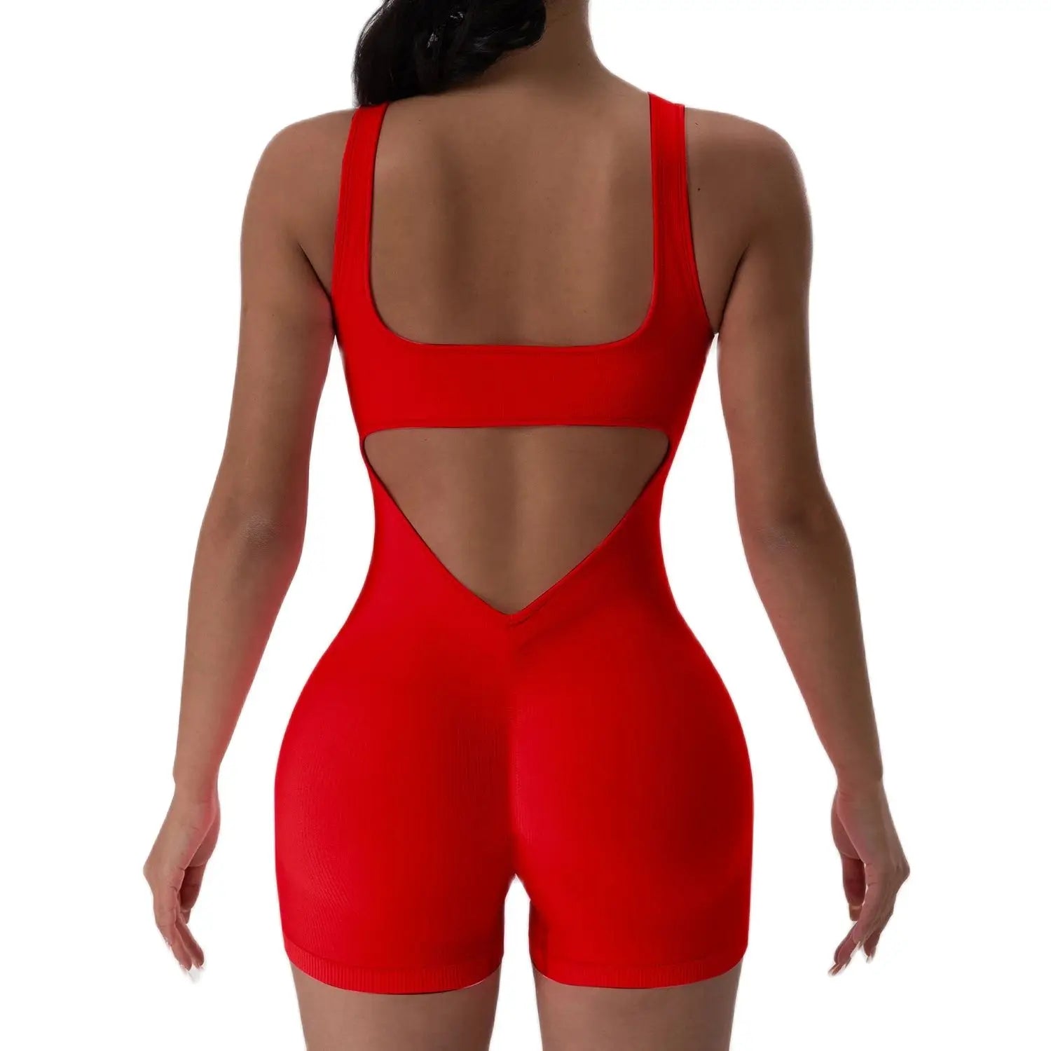 Sleeveless U-Neck Yoga Jumpsuit