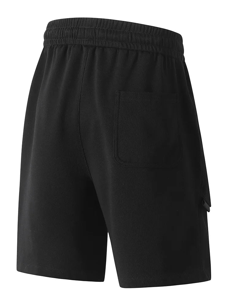 Cotton Knit Drawstring Shorts