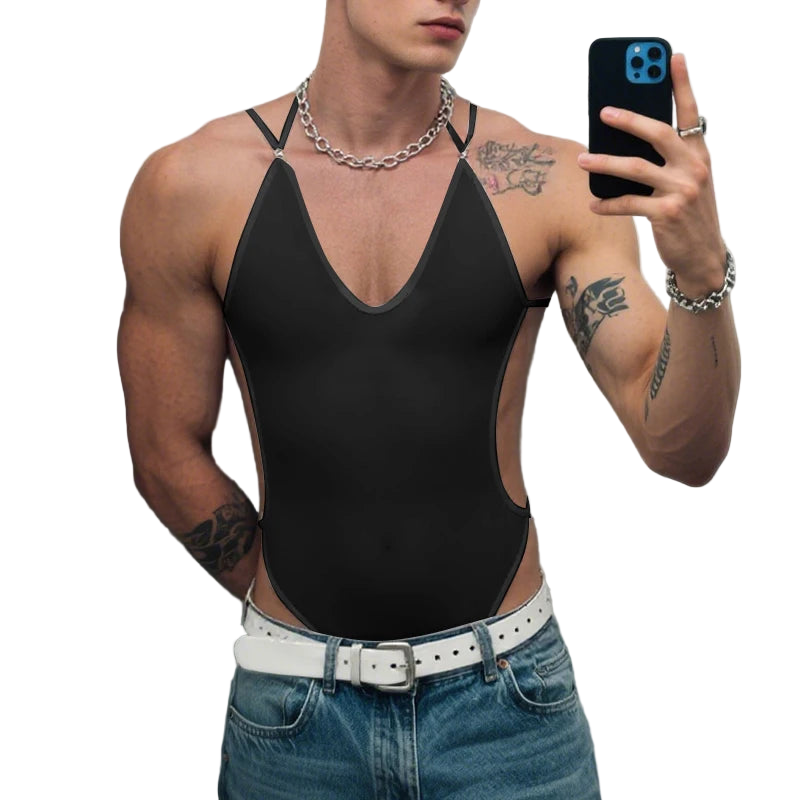 INCERUN Sexy Mesh Bodysuit Romper