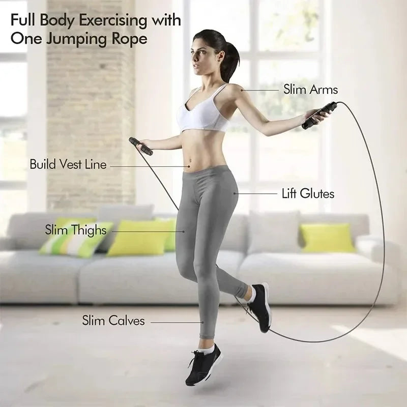 Adjustable Speed Wire Jump Rope