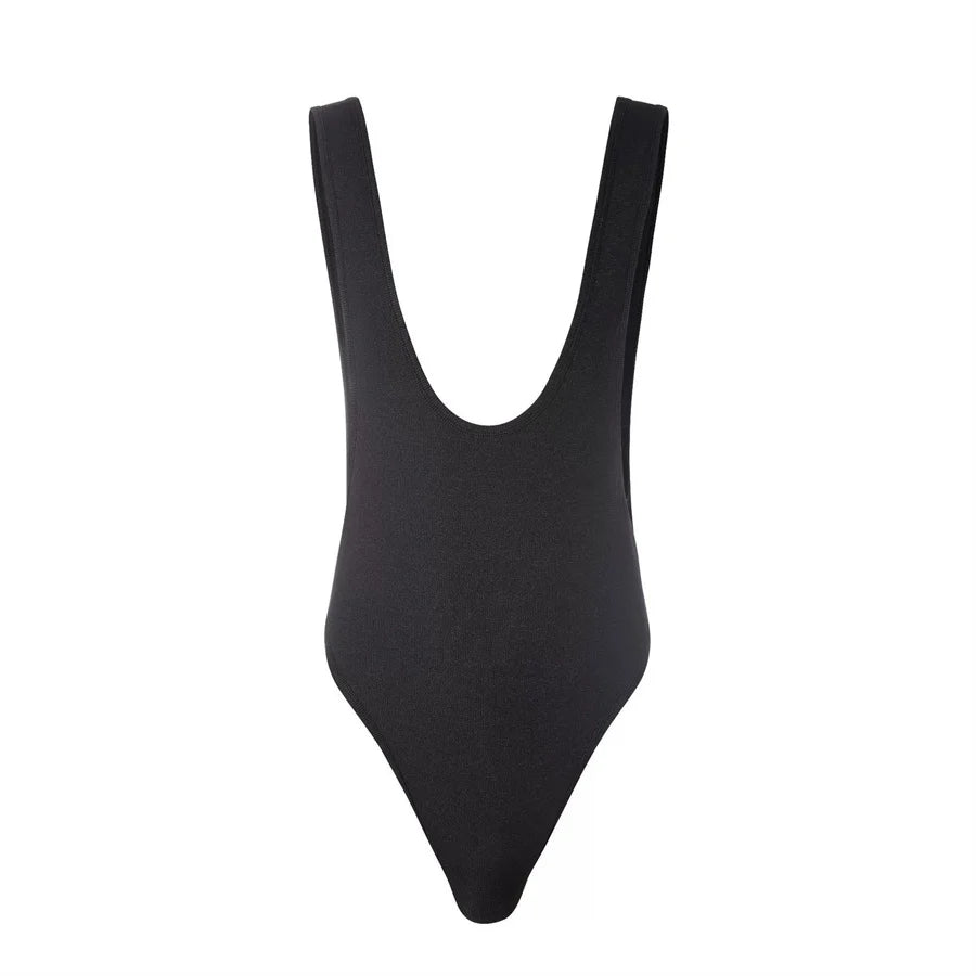 Men's Breathable Solid Bodysuit Jumpsuit