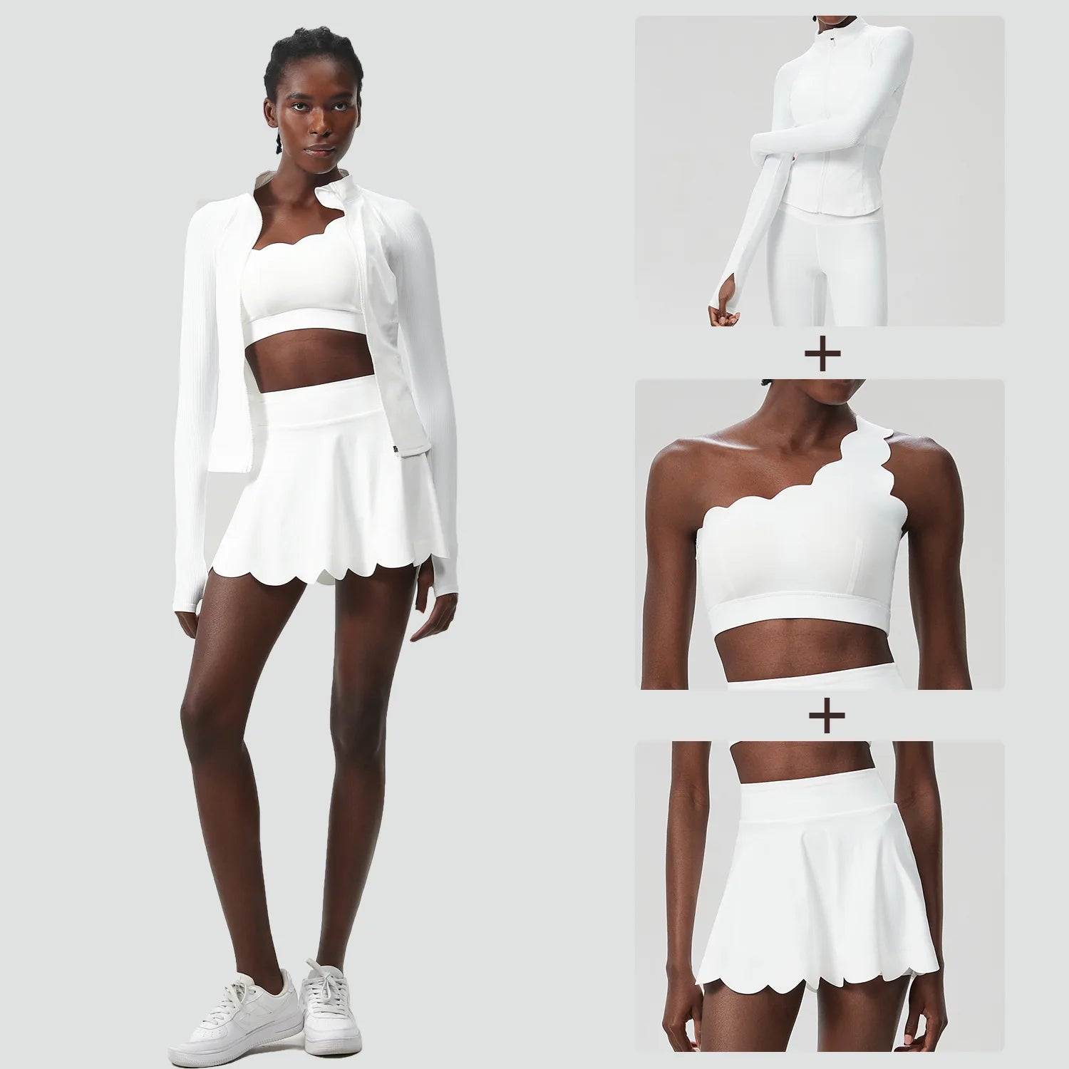 Athletic Three Piece Skirt Set