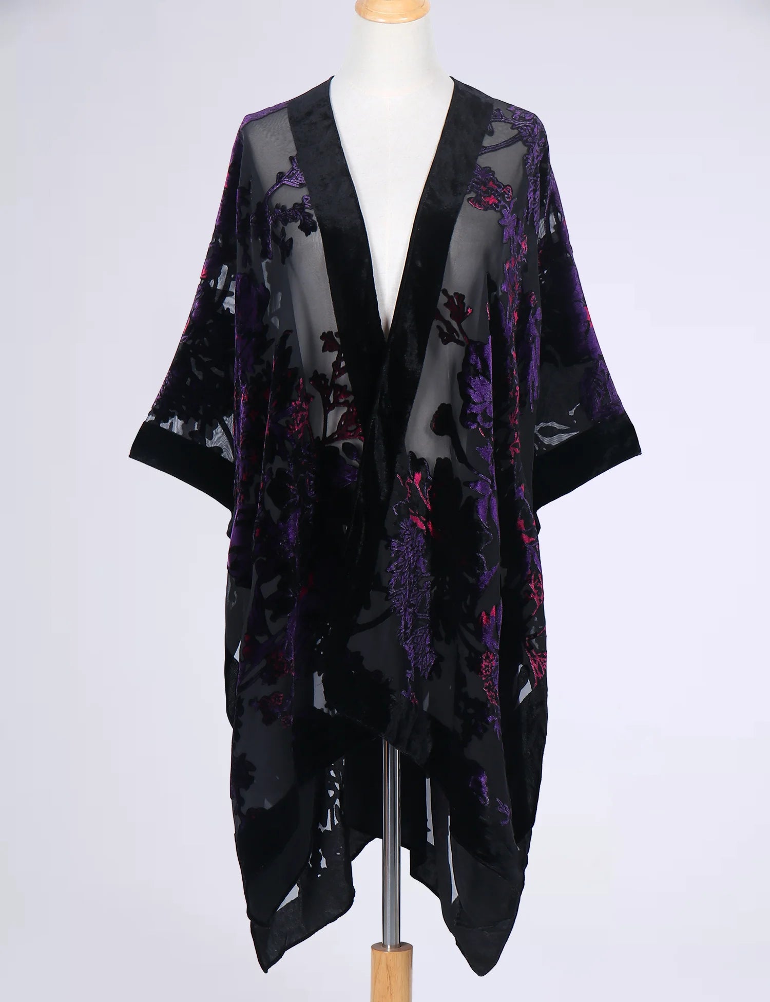 Tassel Plush Beach Kimono