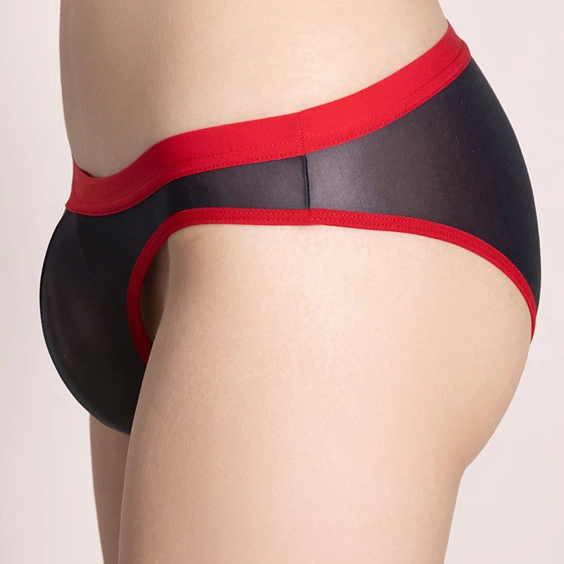 Seamless Ice-Silk Sheer Briefs