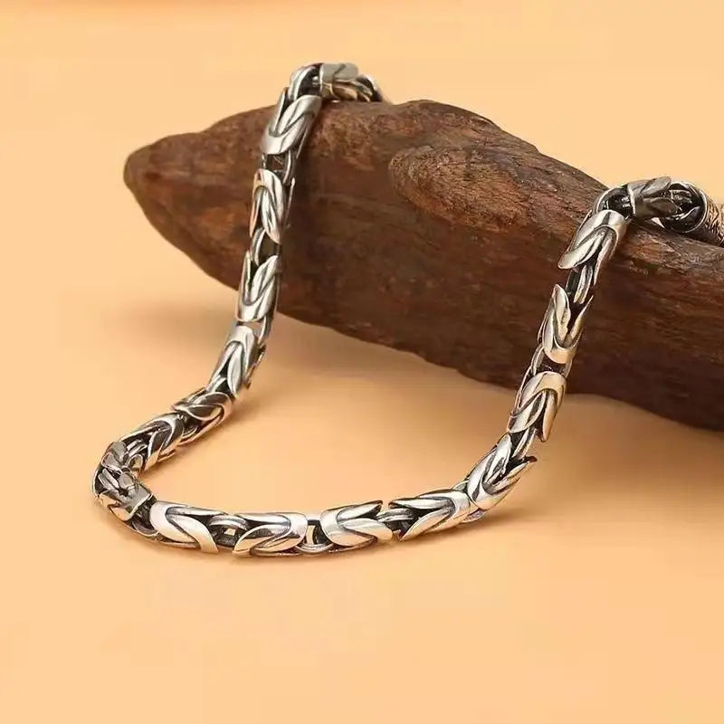 925 Sterling Punk Bamboo Bracelet