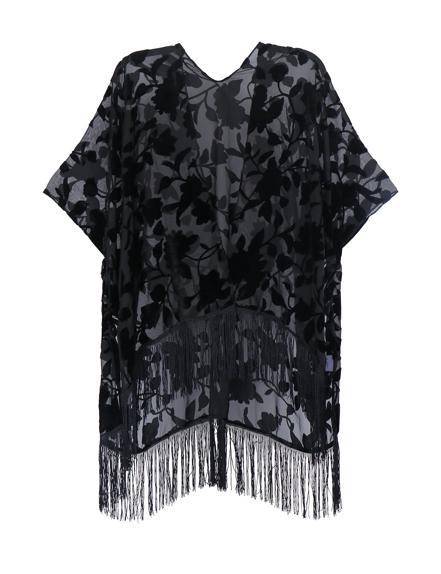 Tassel Plush Beach Kimono