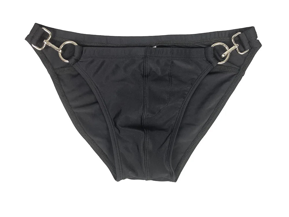 Double Sided Metal Buckle - Swim Mini Briefs