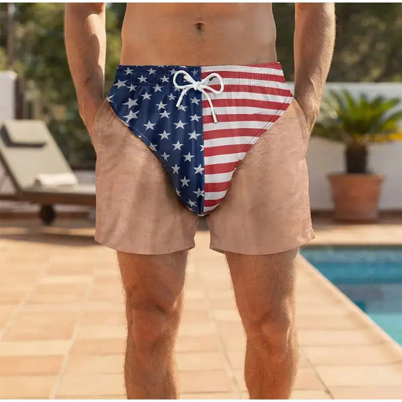 Funny Hairy Legs Swim Trunks