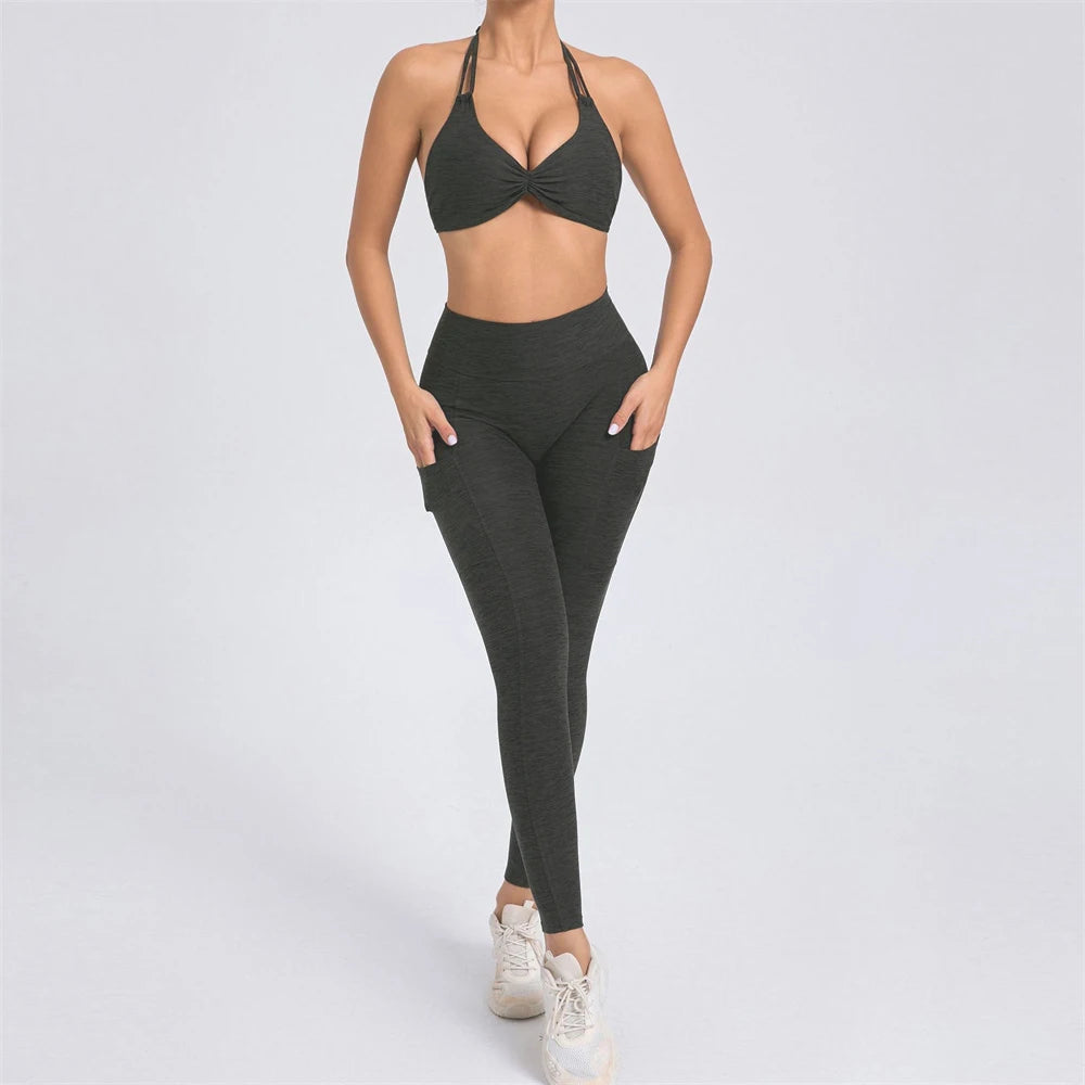 Adjustable Bra V-Back Set