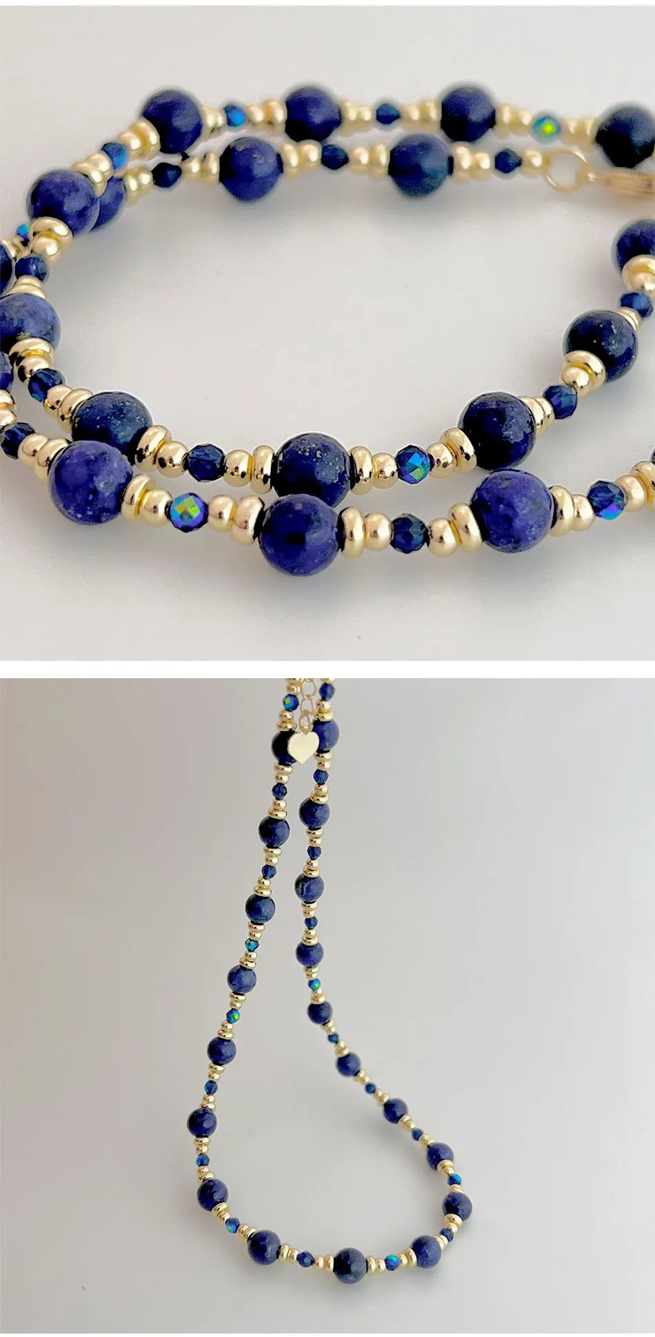 Vintage Lapis Spinel Necklace