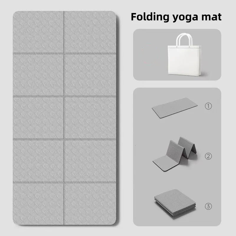 TPE Yoga Mat Non-Slip for Home And Travel Fitness Exercise