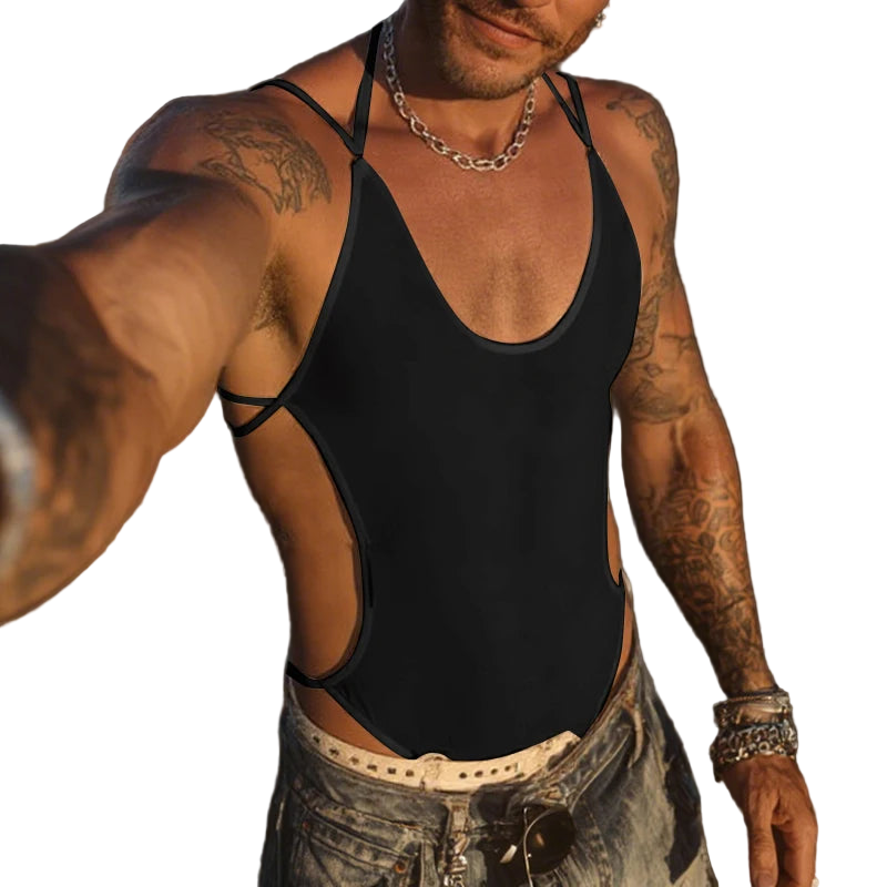 INCERUN Sexy Mesh Bodysuit Romper