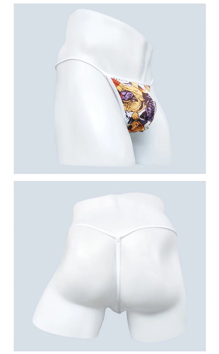 Cartoon Print Swim Thong