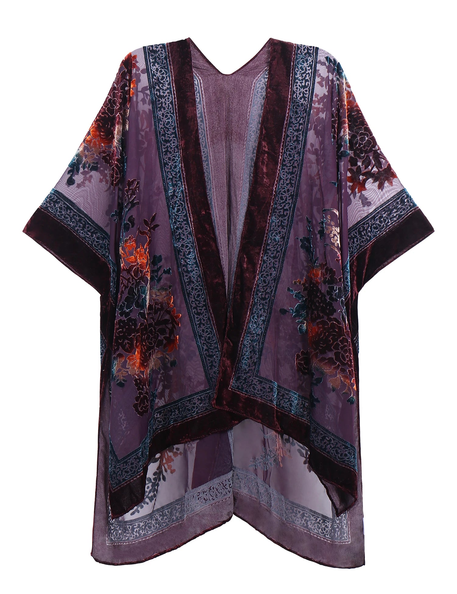 Tassel Plush Beach Kimono