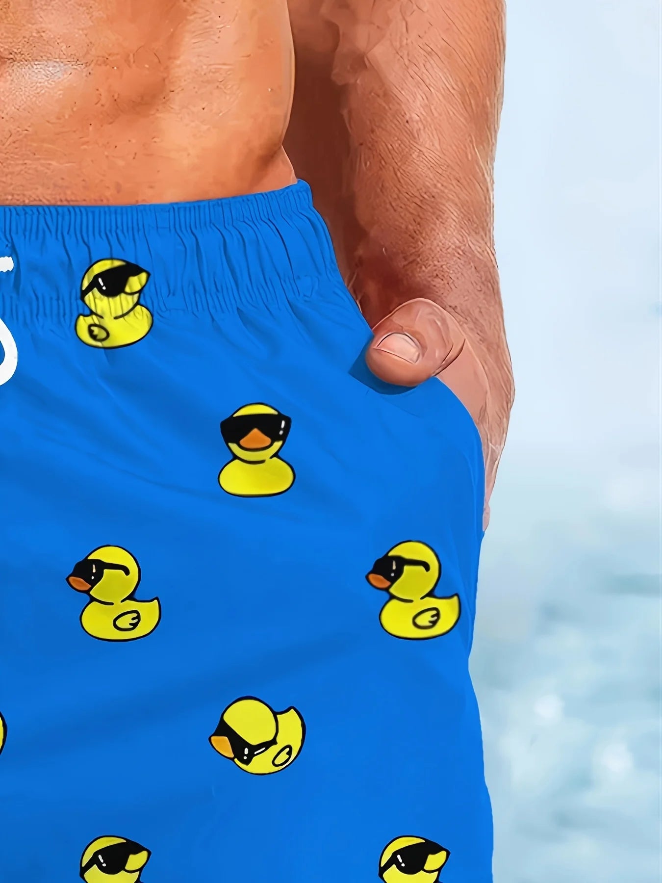 Sexy Yellow Duck Swim Shorts