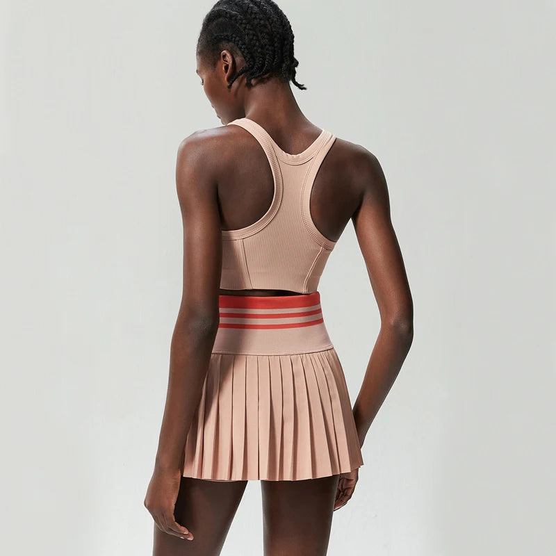 High Waist Tennis Skirt Set