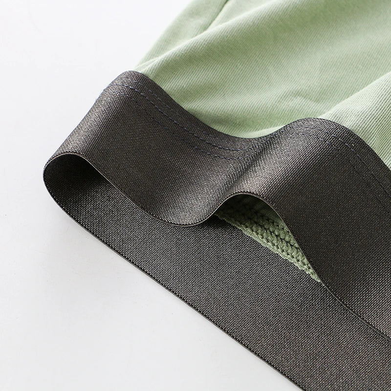 Men's Bamboo Fiber Long Boxer Briefs with Elephant Pouch