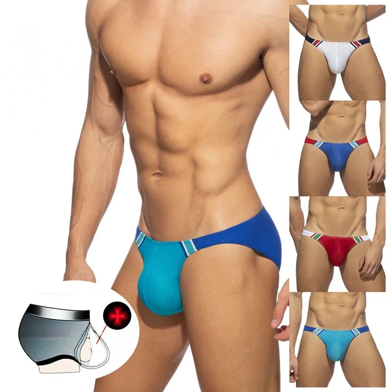 Push-Up Mesh Swim Thongs