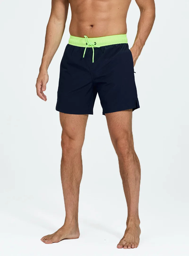 Breathable Solid Men's Swim Trunks