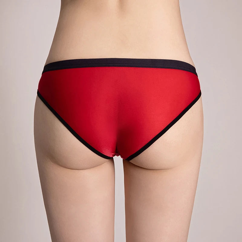 Seamless Ice-Silk Sheer Briefs