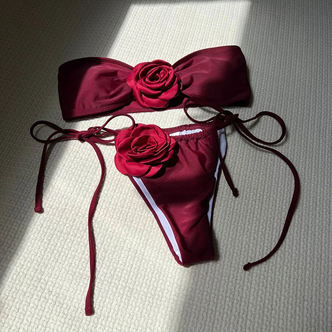 3D Floral Bikini