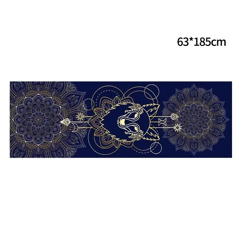 Fleece Yoga Towel Sweat Absorbent Non-Slip Fitness Mat