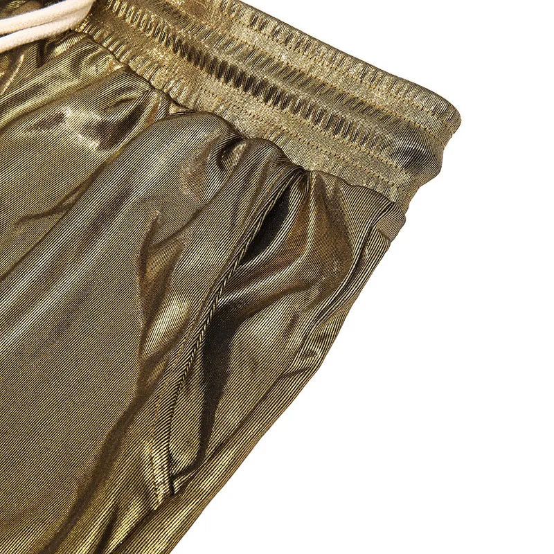Sparkling Drawstring Men's Beach Shorts
