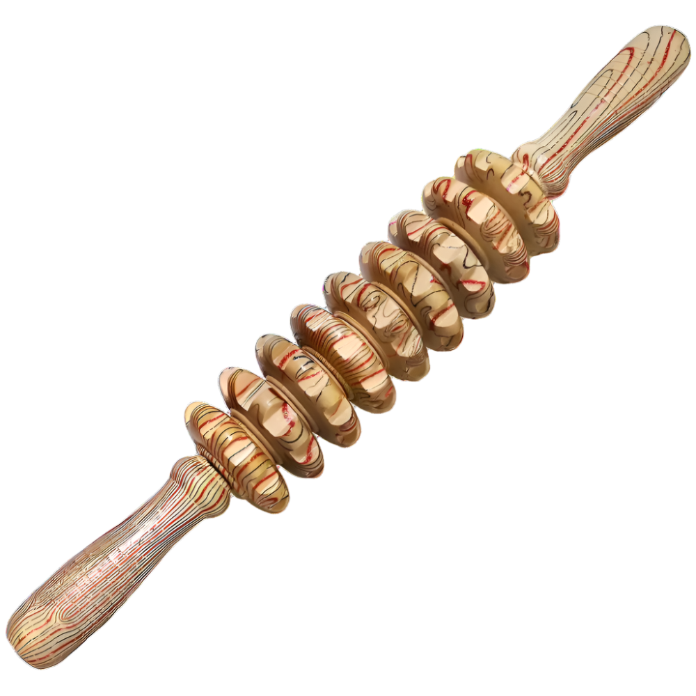 Wooden Anti-Cellulite Roller Stick