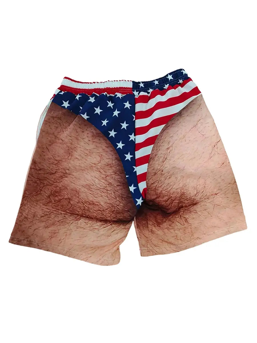 Funny Hairy Legs Swim Trunks
