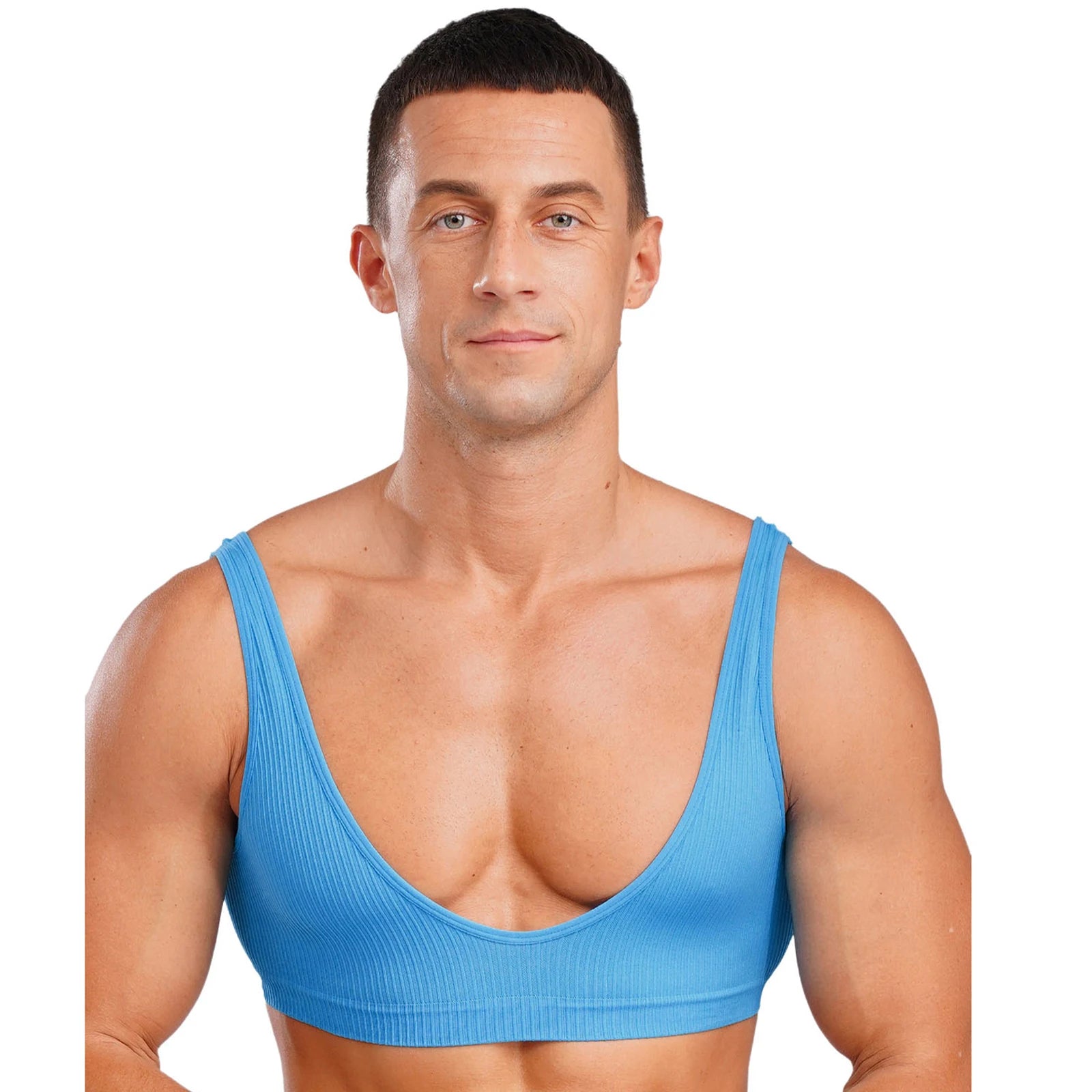 Men's Deep V-Neck Tank Top