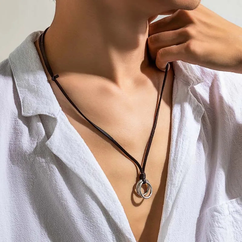 Adjustable Vintage Circle Necklace