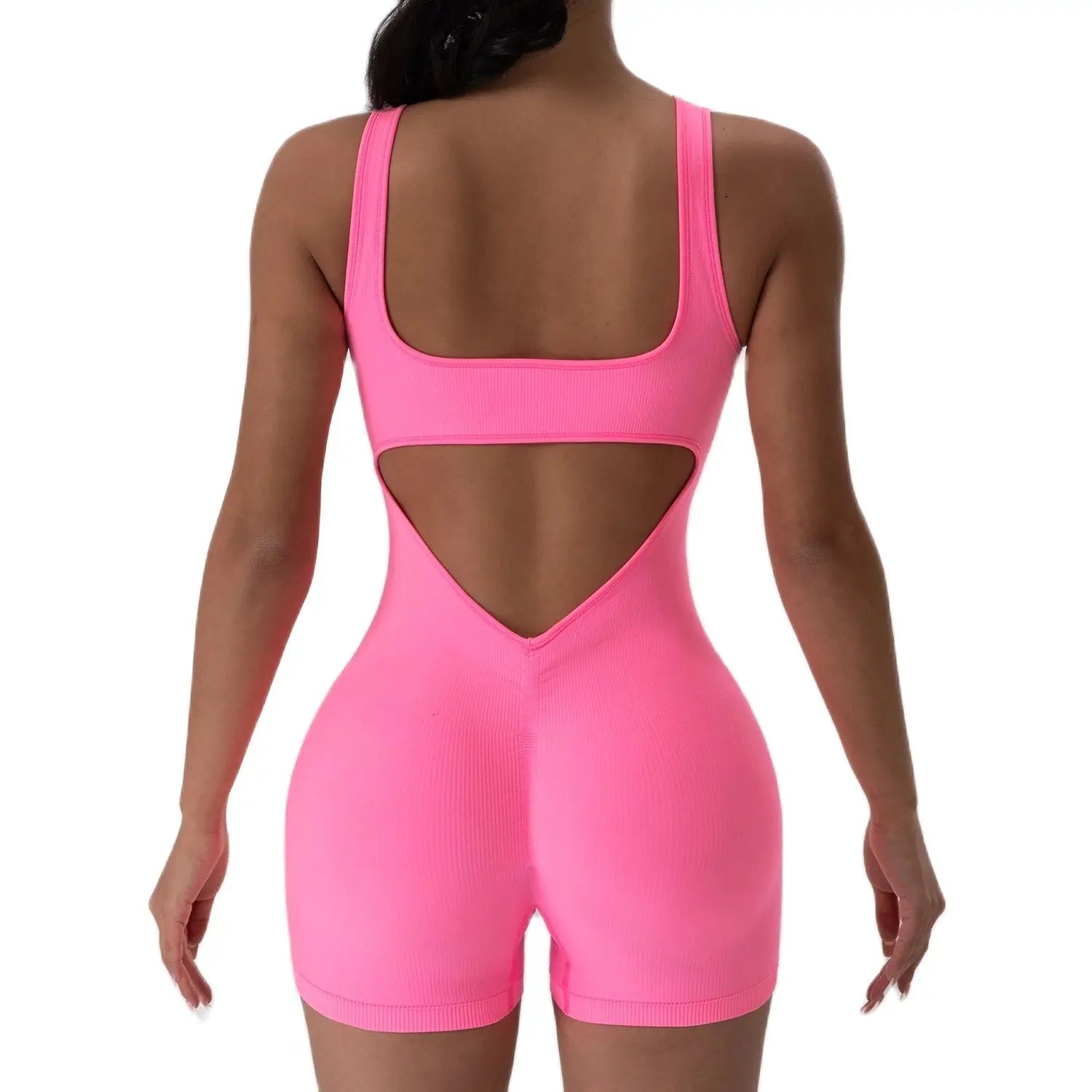 Sleeveless U-Neck Yoga Jumpsuit