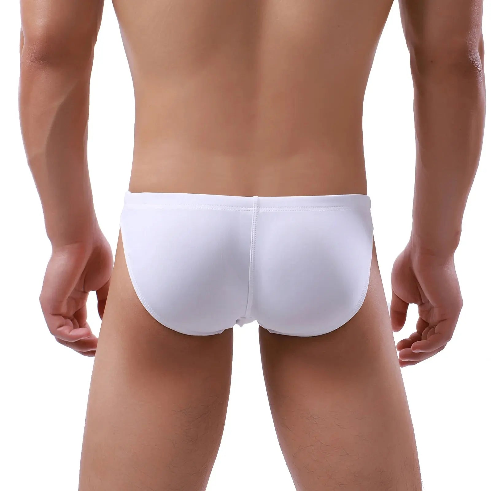 Solid Color Quick-Dry Swim Briefs