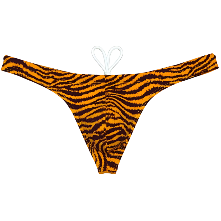 Tiger Stripe Swim Thong