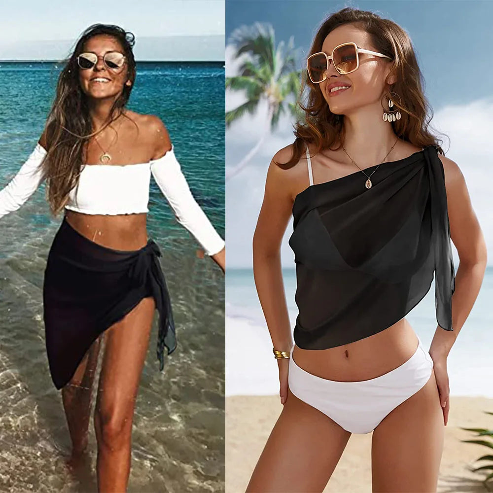 Chiffon Swim Sarong Wrap