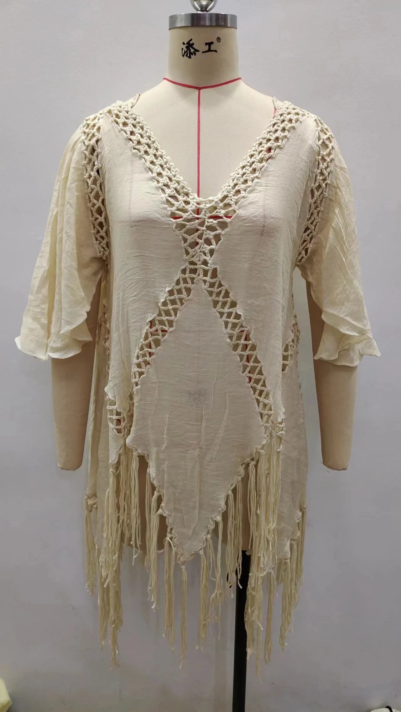Backless Tassel Beach Dress