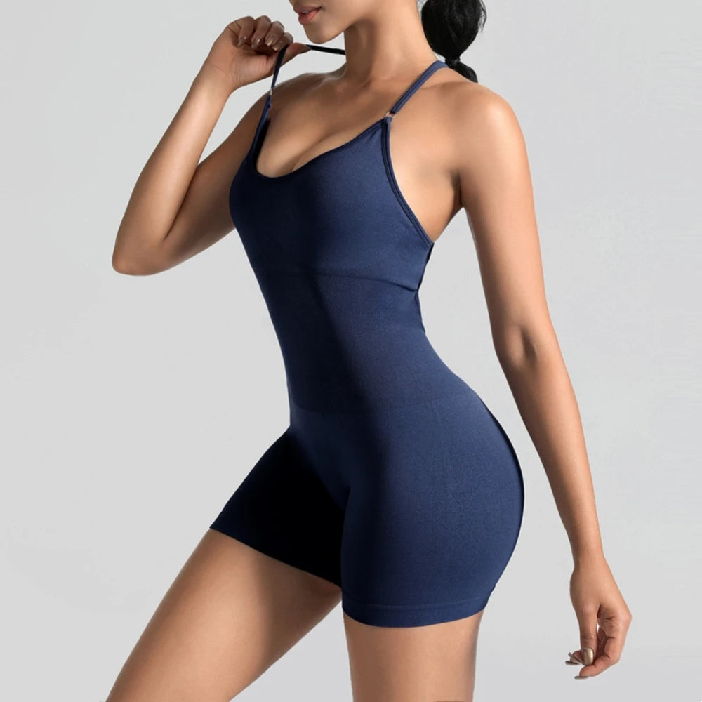 Sculpted Yoga Jumpsuit Set