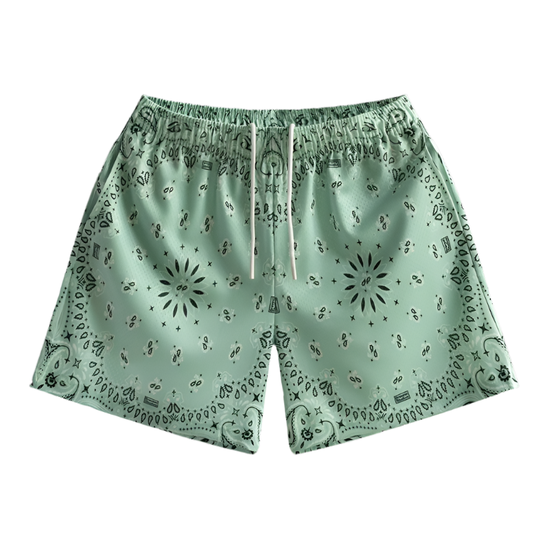 Cashew Graphics Print Beach Shorts