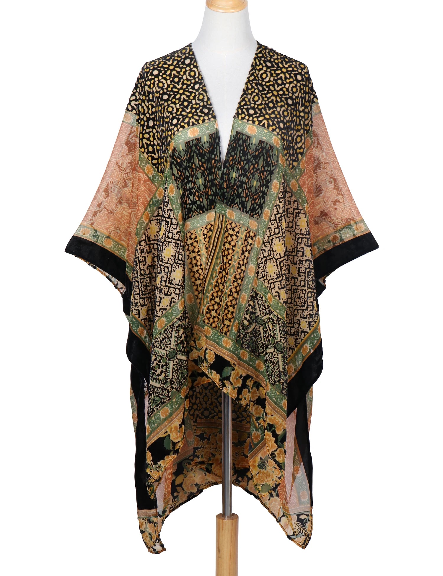 Tassel Plush Beach Kimono