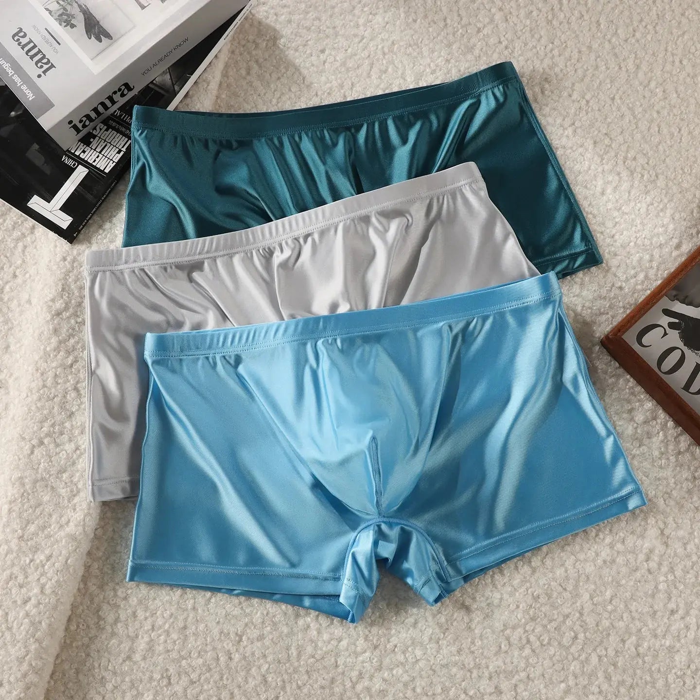 Breathable Ice Silk Boxers