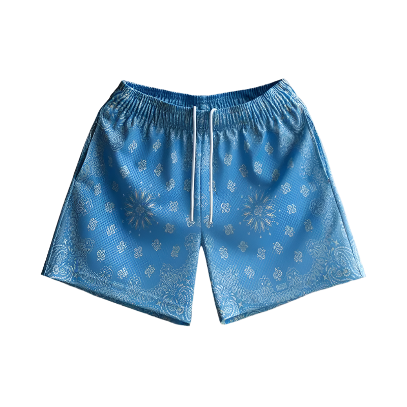 Cashew Graphics Print Beach Shorts