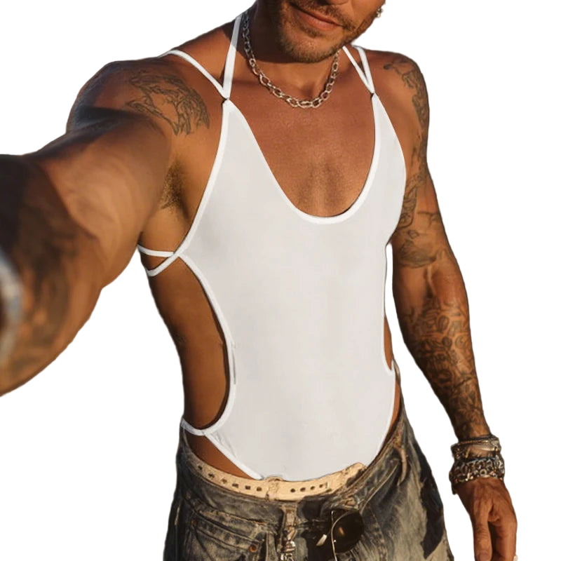 INCERUN Sexy Mesh Bodysuit Romper