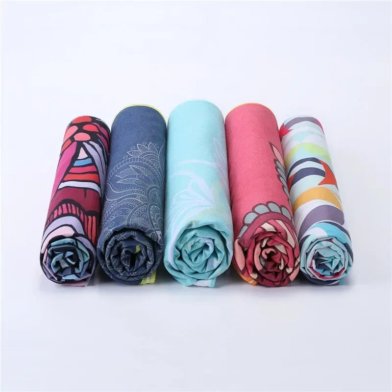 Fleece Yoga Towel Sweat Absorbent Non-Slip Fitness Mat