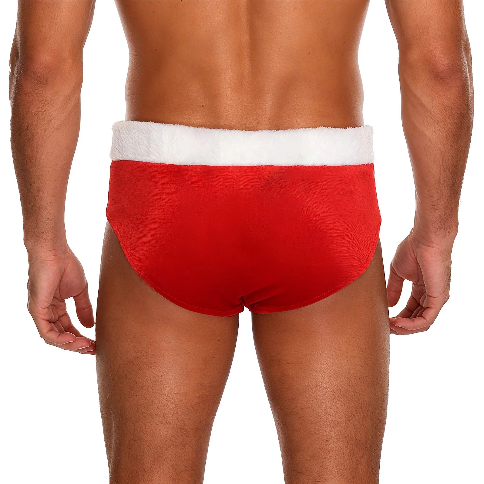 Festive Santa Velvet Pouch Briefs