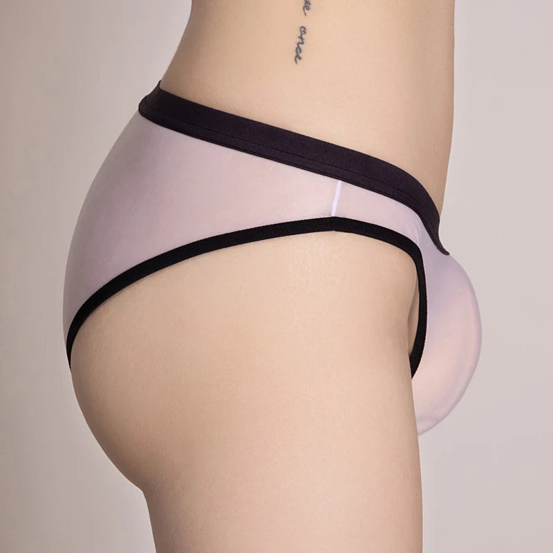 Seamless Ice-Silk Sheer Briefs