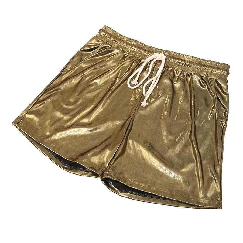 Sparkling Drawstring Men's Beach Shorts