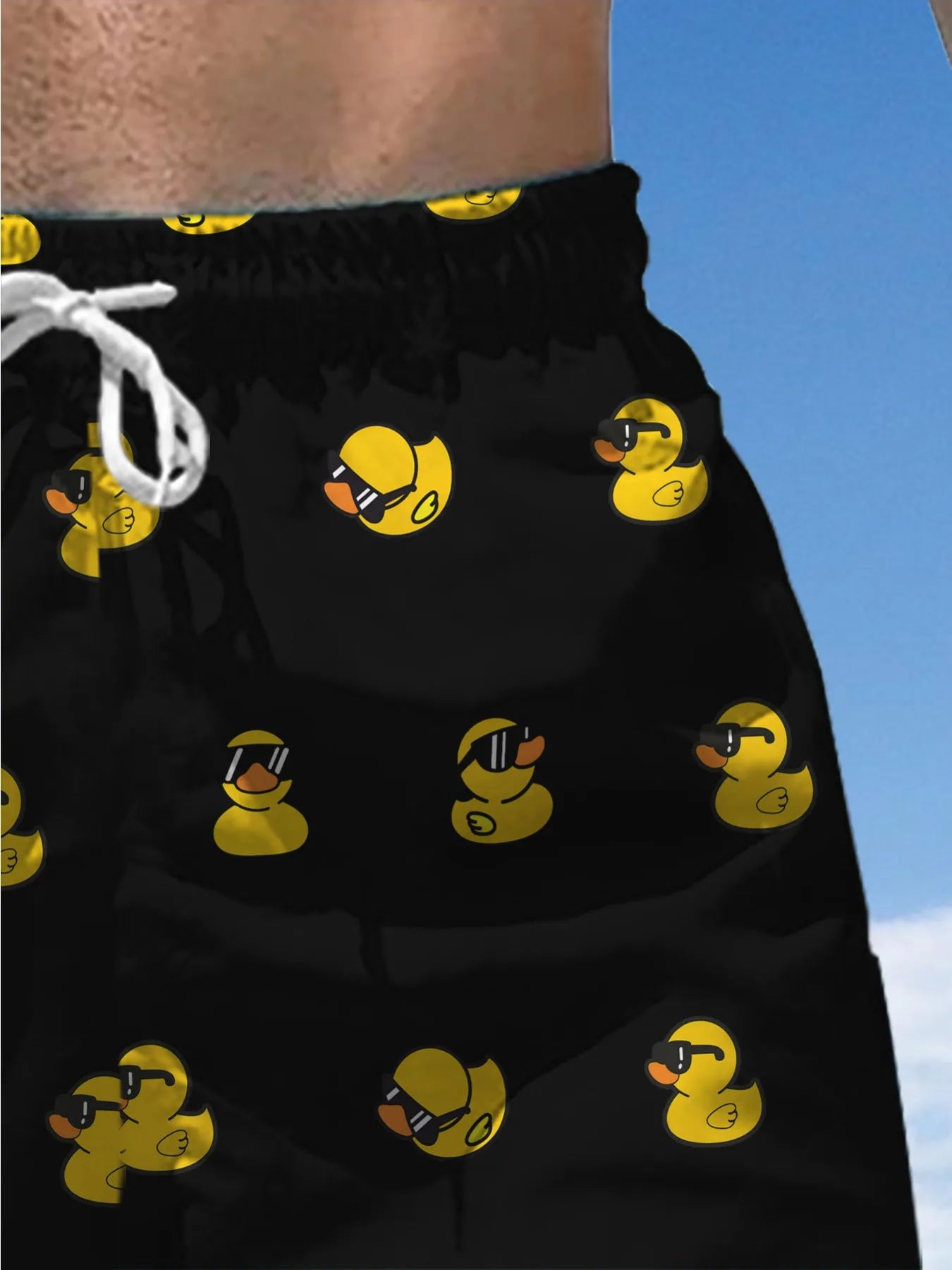 Sexy Yellow Duck Swim Shorts