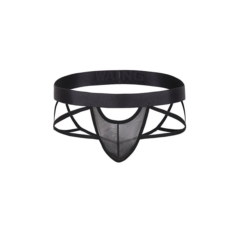Sexy Men's See-Through Jockstrap Underwear
