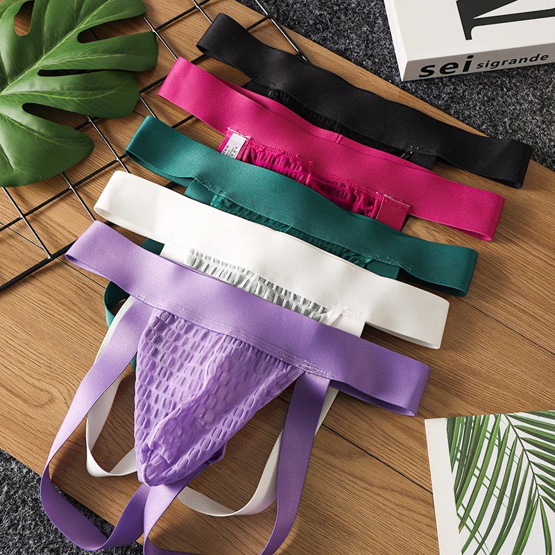 Sexy Men's Lace U-Pouch Thong