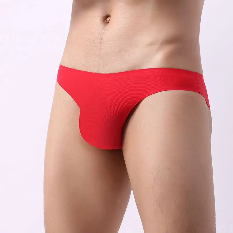 Ice Silk Traceless Low-Waist Briefs